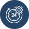 24 Hours Turnaround Time Icon